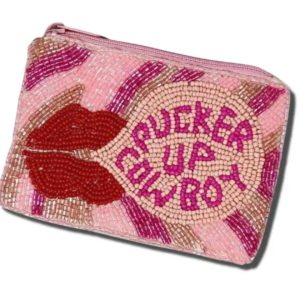 Pucker Up Beaded Pouch