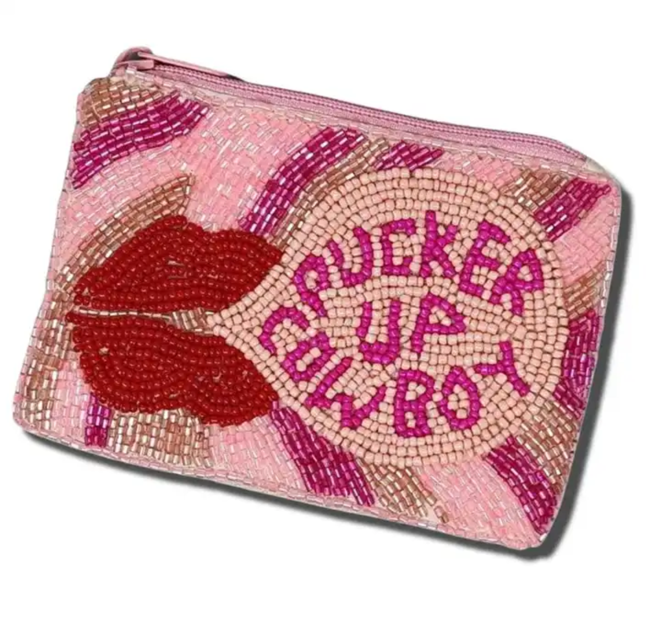Pucker Up Beaded Pouch