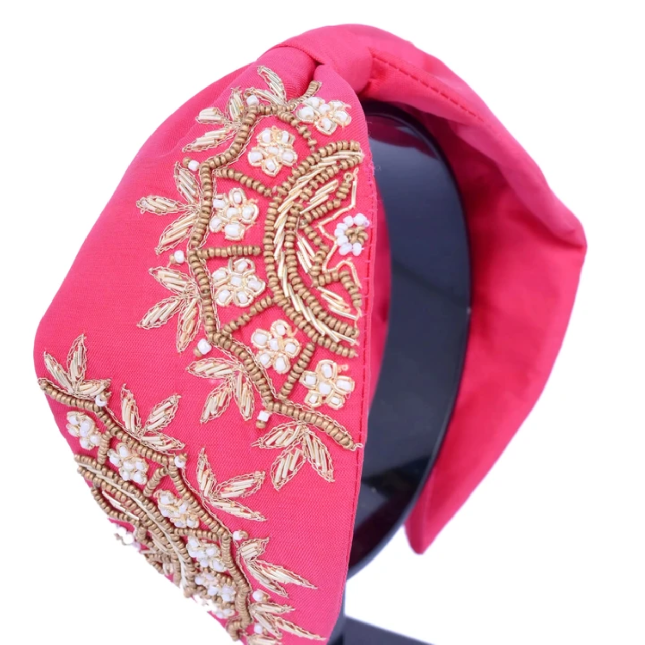 Ornate Floral Embroidered Headband