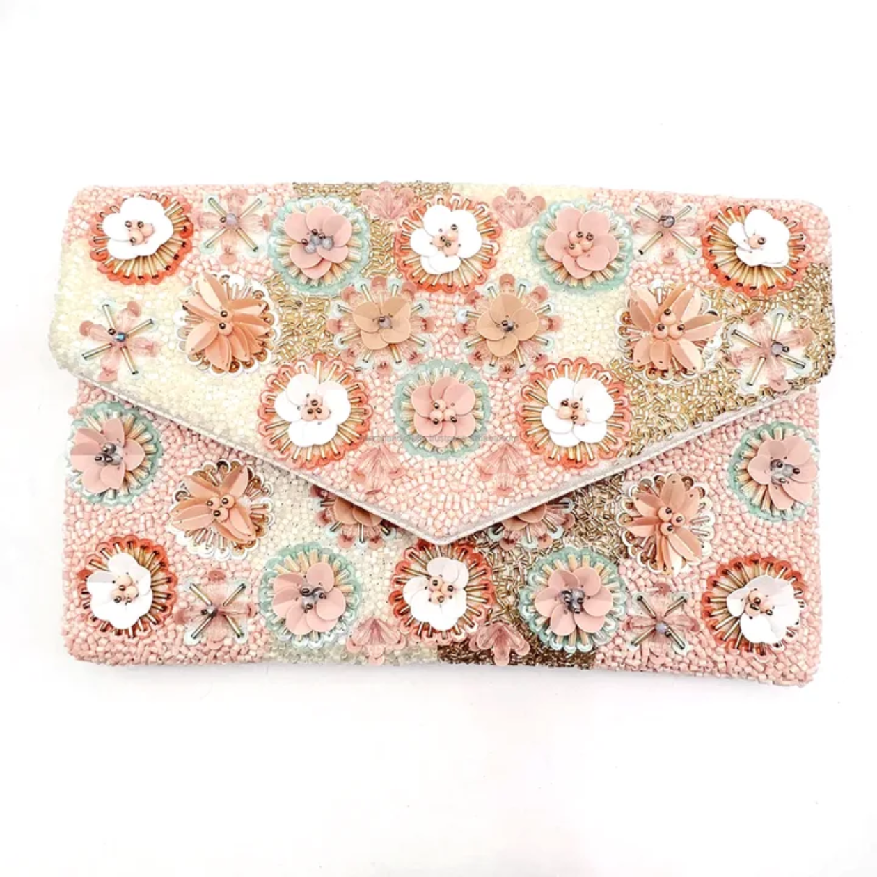 Blossom Bloom Beaded Clutch