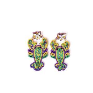 Mardi Gras Lobster Statement Earrings