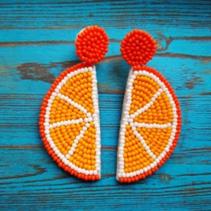 Citrus Delight Beaded Earrings
