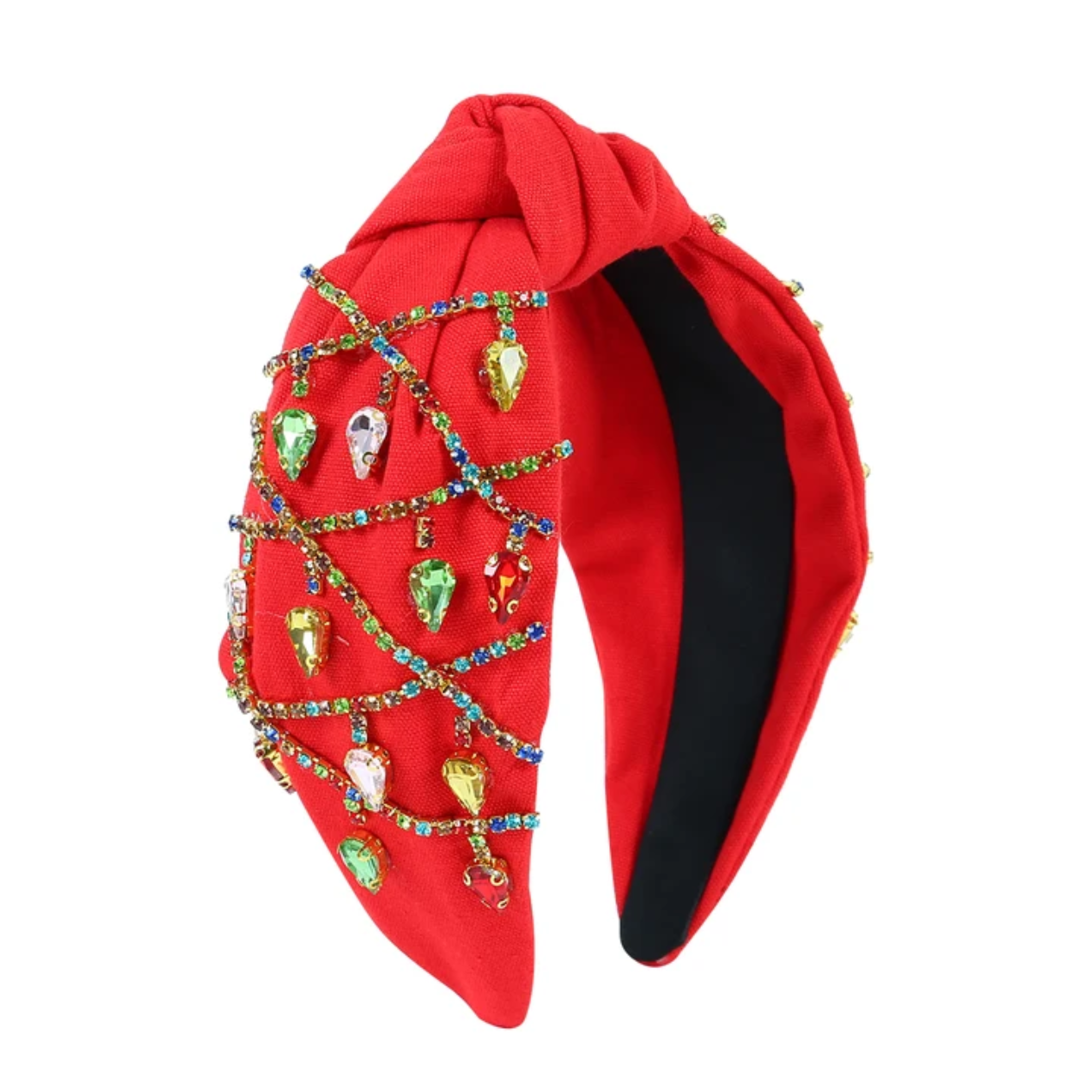 Holiday Glow Beaded Headband