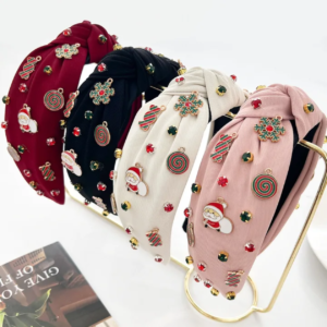 Santa's Charm Festive Headbands Set