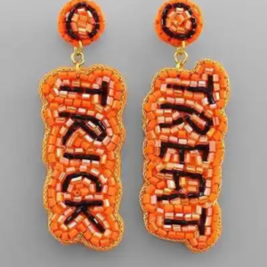 Trick or Treat Beaded Earrings