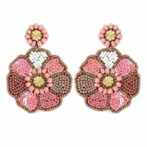 Game Day Beaded Drop Earrings