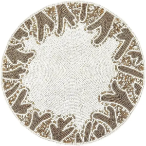 Antler Elegance Beaded Placemat