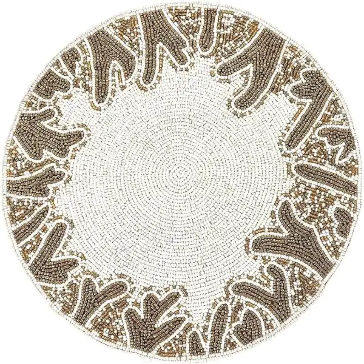 Antler Elegance Beaded Placemat