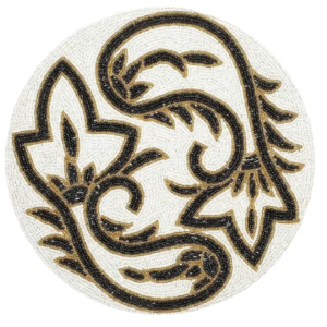 Paisley Elegance Beaded Placemat