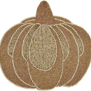 Harvest Pumpkin Beaded Placemat