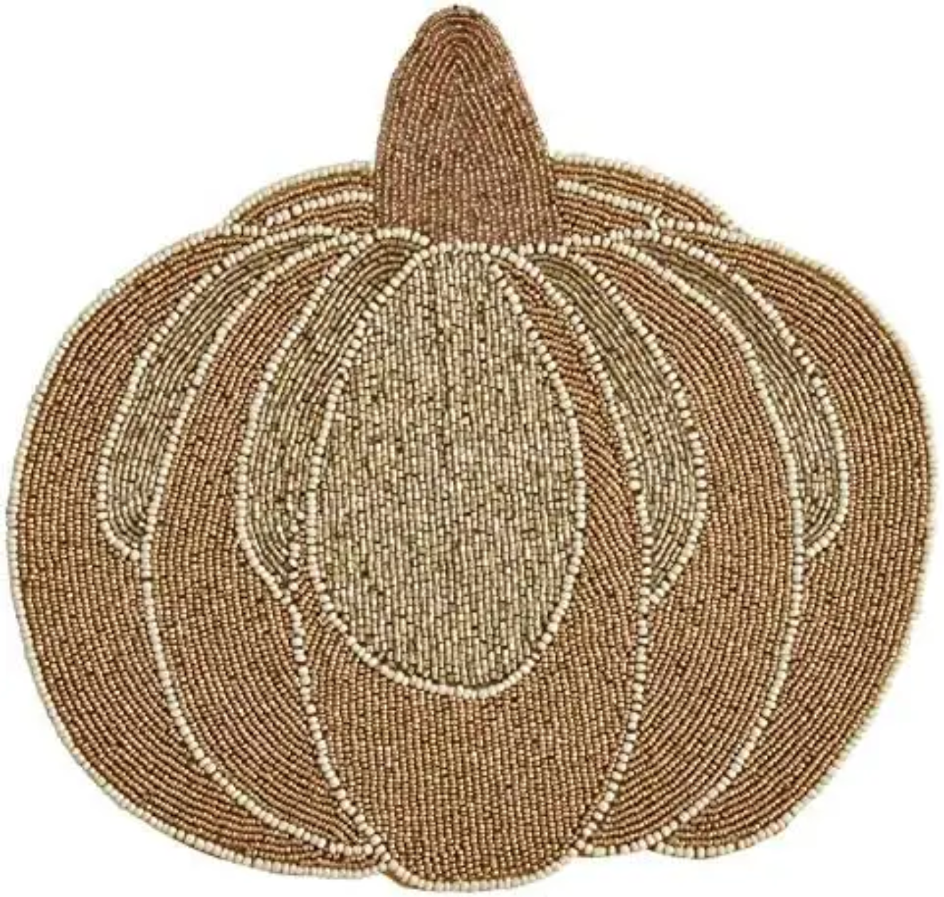 Harvest Pumpkin Beaded Placemat