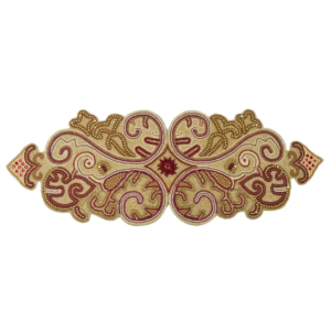 Regal Paisley Beaded Table Runner