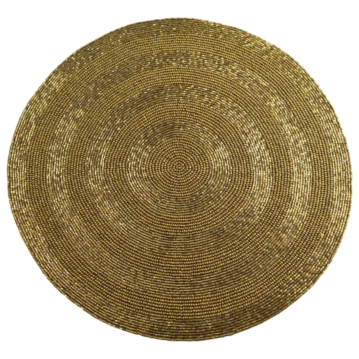 Golden Radiance Beaded Placemat