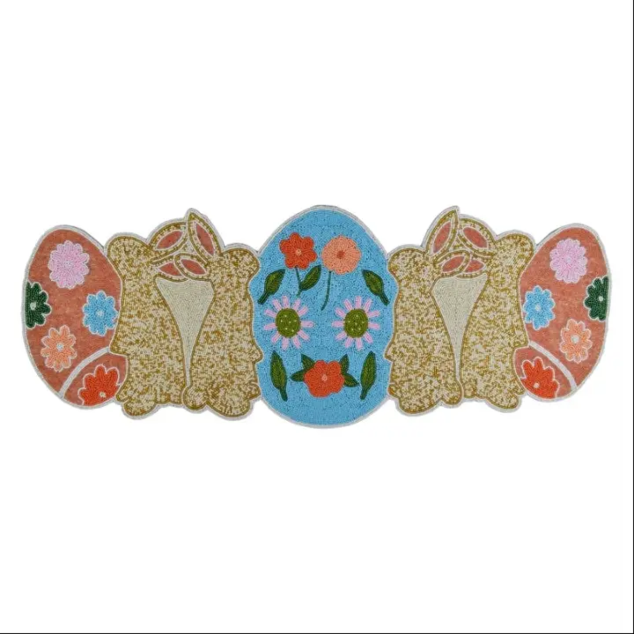 Floral Easter Egg Table Runner