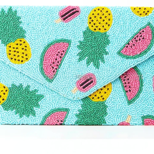 Tropical Paradise Beaded Clutch