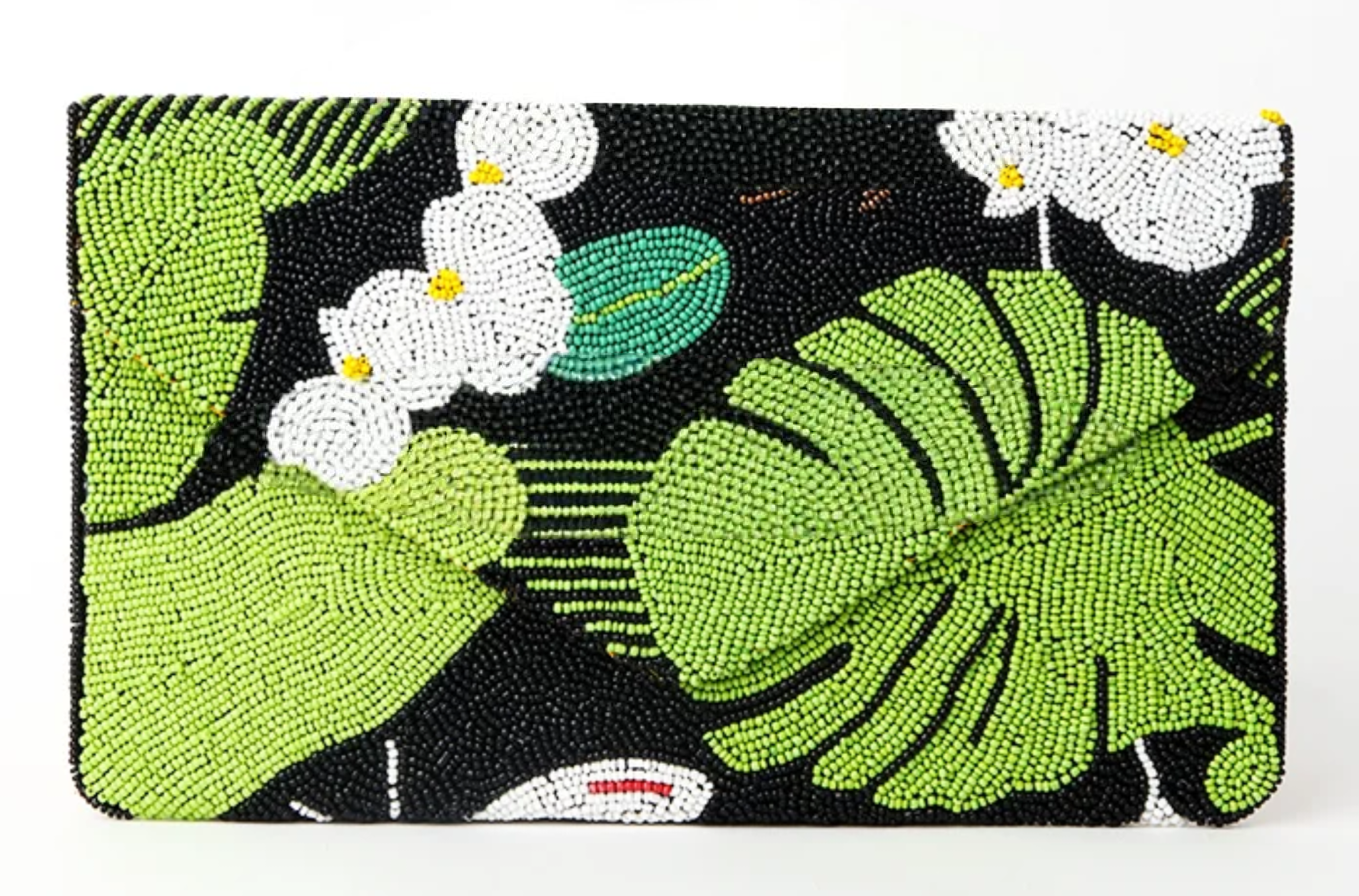 Orchid Elegance Beaded Purse