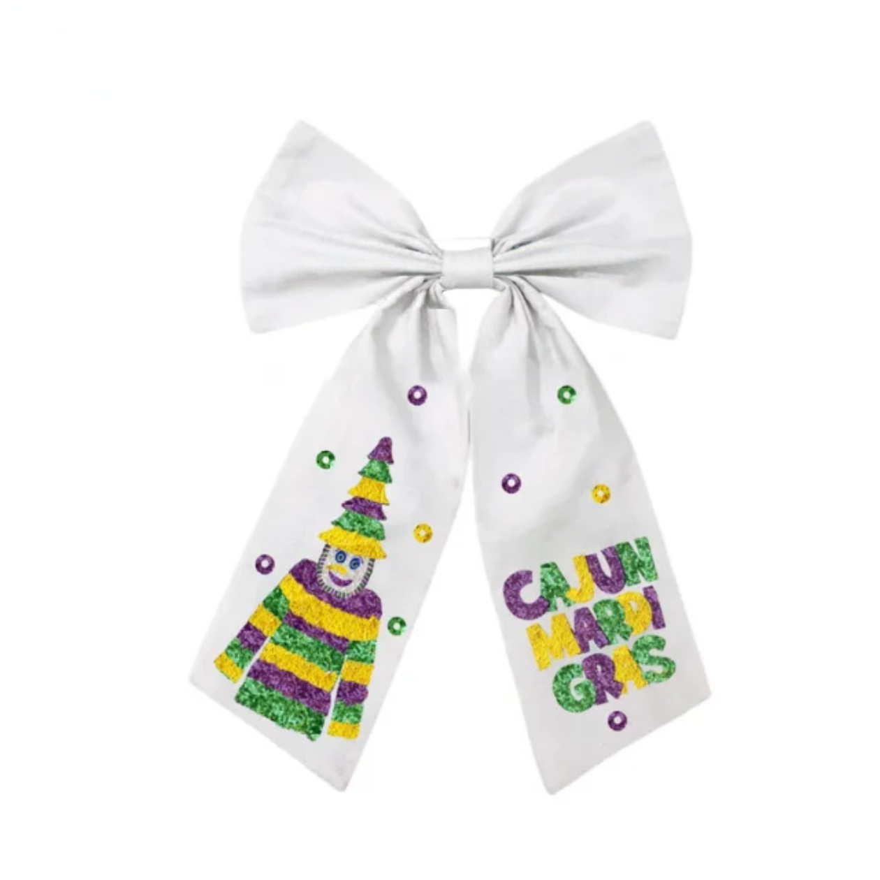 Cajun Mardi Gras Bow