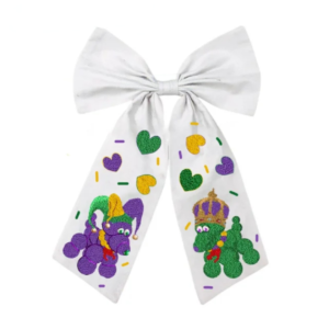 Mardi Gras Party Pup Bow