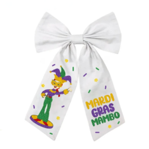 Mardi Gras Mambo Cat Bow