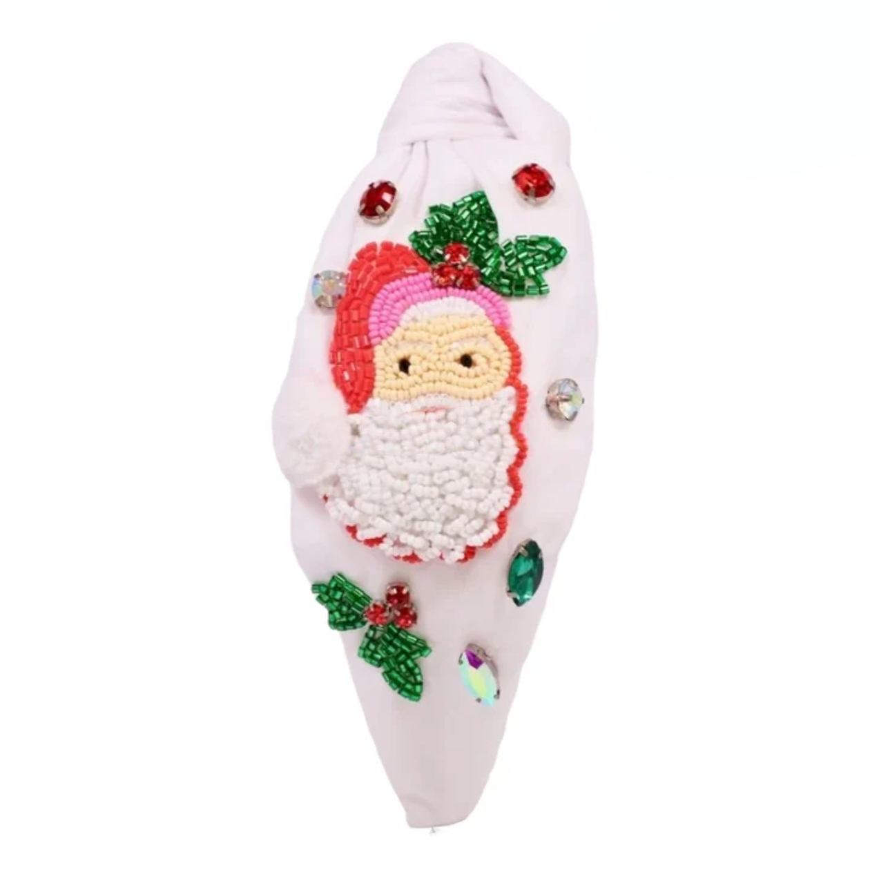 Santa Claus Beaded Christmas Headband