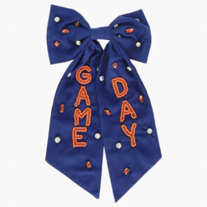 Navy "Game Day" Bow