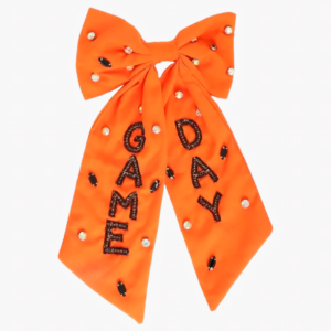Bold Game Day Hair Bow (Orange Edition)