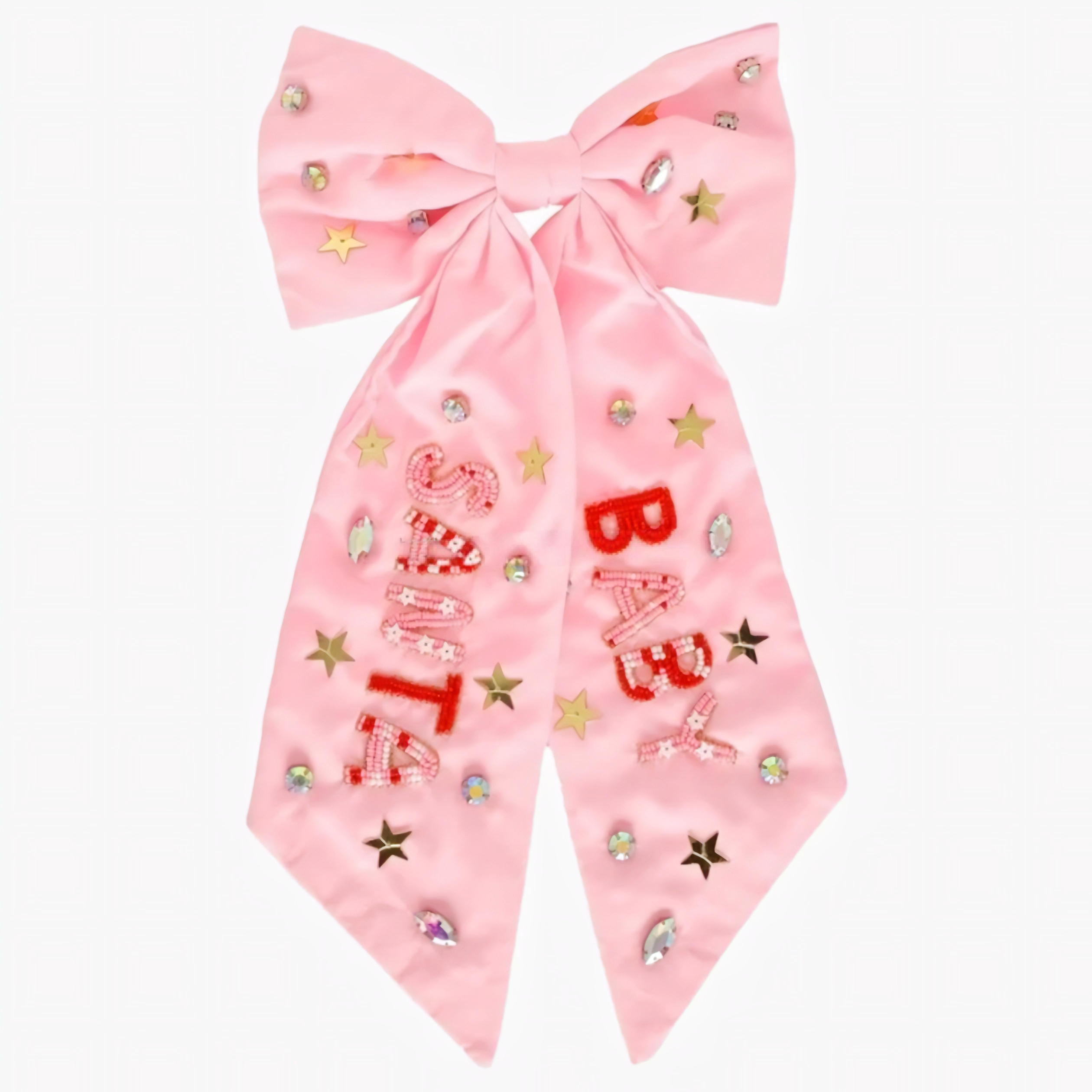 Baby Santa Pink Luxe Bow