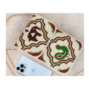 Ethnic Elephant Beaded Sling Clutch