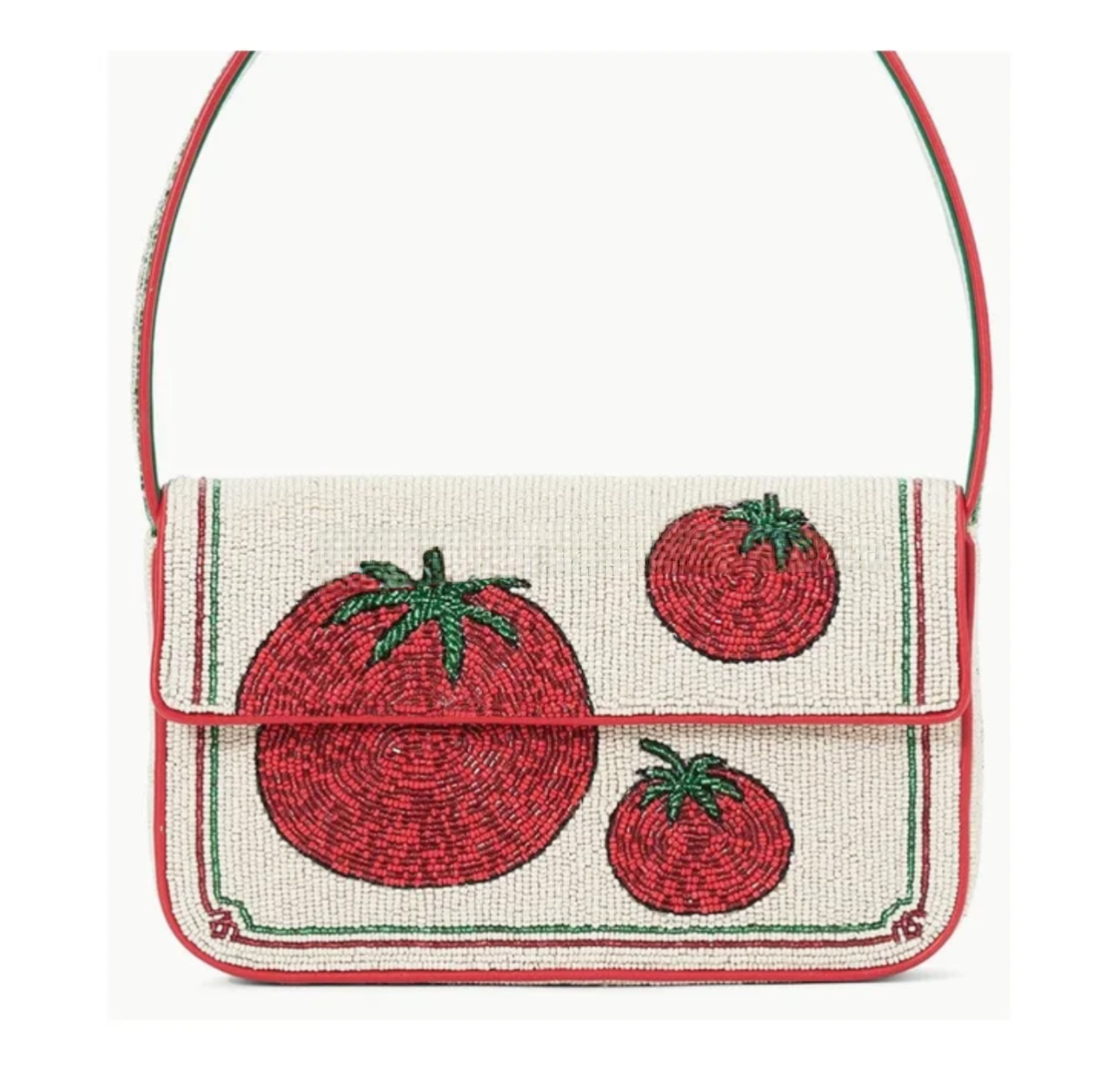 Garden Fresh Beaded Shoulder Bag