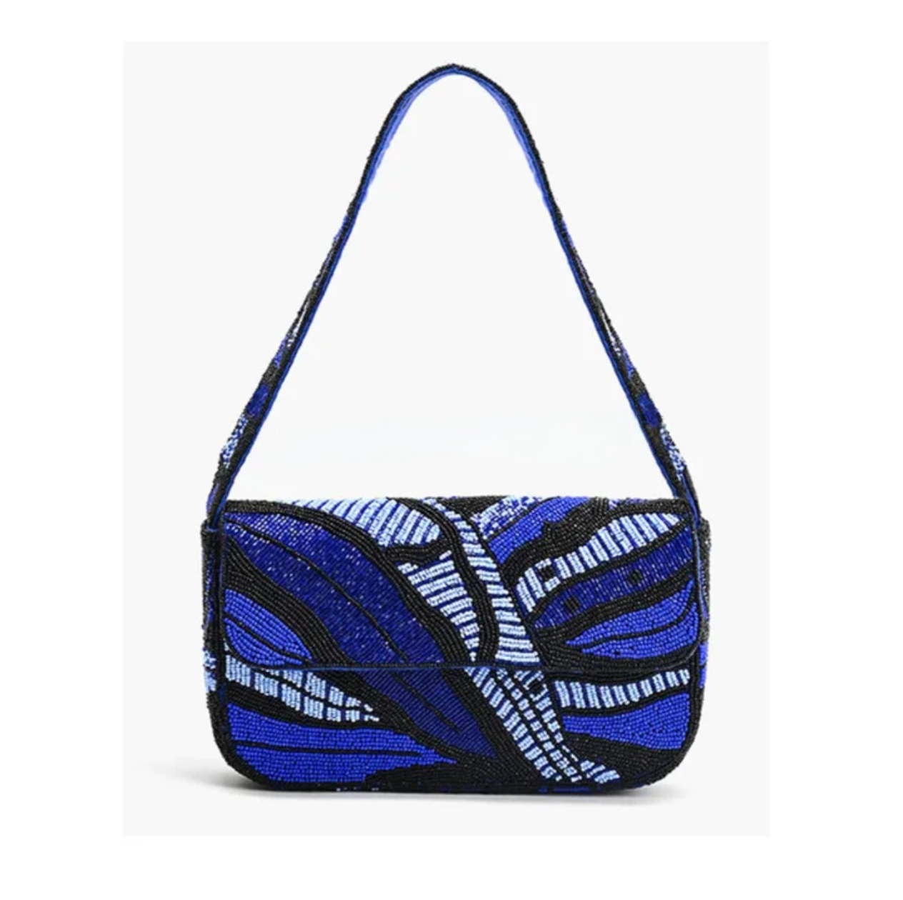 Sapphire Wave Beaded Tote
