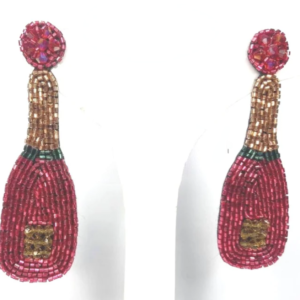 Rosé Bottle Glam Earrings