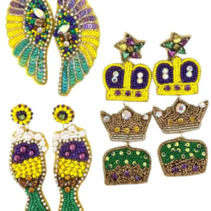 Carnival Glamour Beaded Earrings