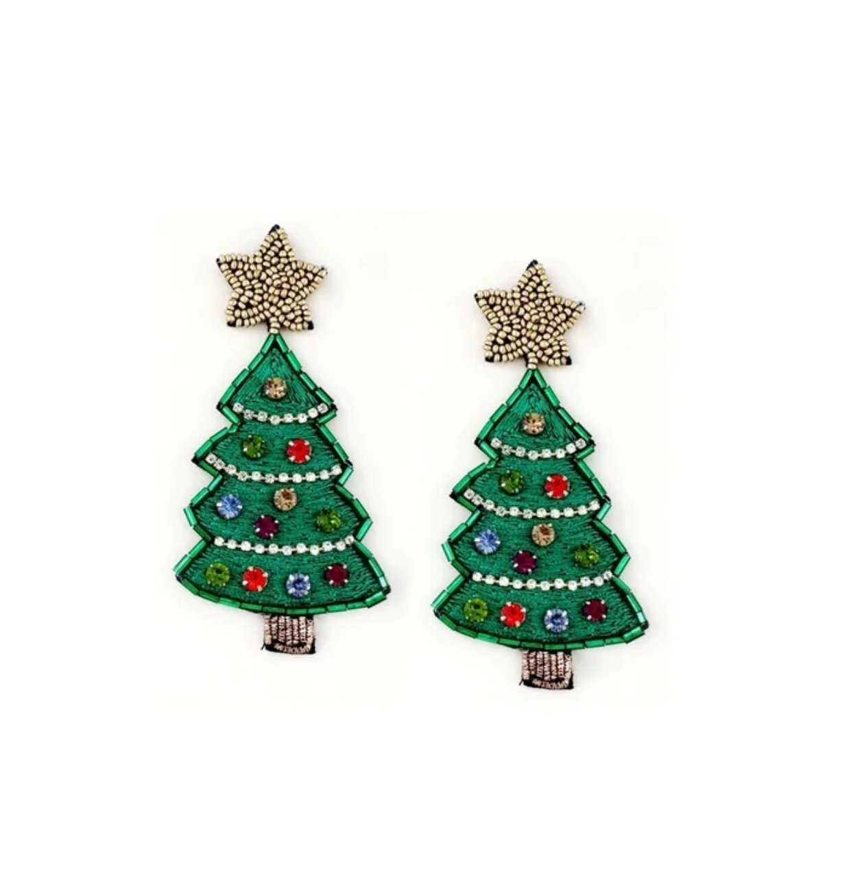 Christmas Tree Sparkle Earrings