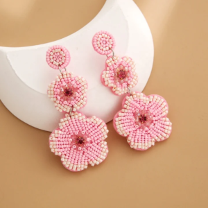 Blush Bloom Cascade Earrings