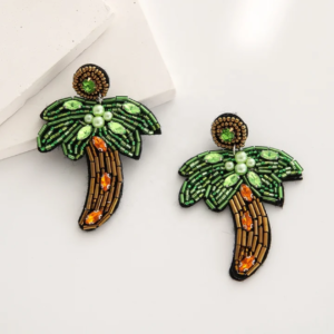 Tropical Paradise Palm Earrings