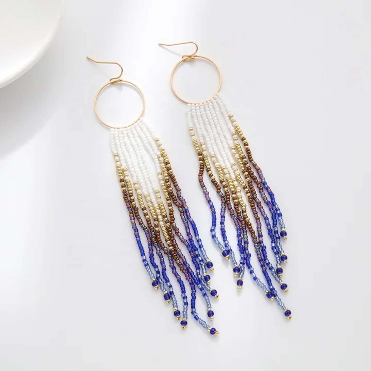 Midnight Sky Beaded Earrings