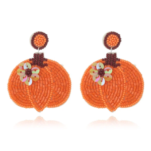 Autumn Bloom Pumpkin Earrings