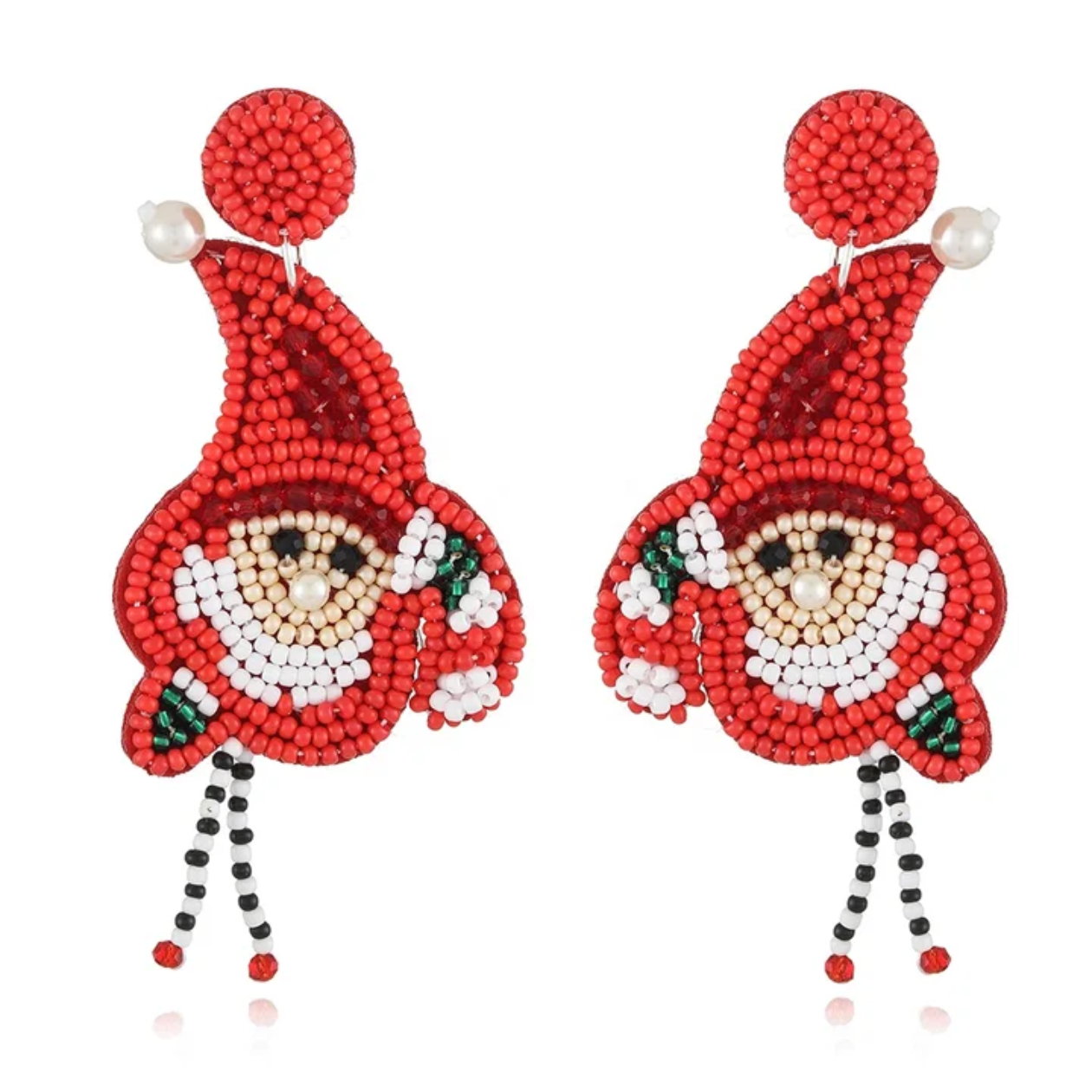 Jolly Santa Earrings