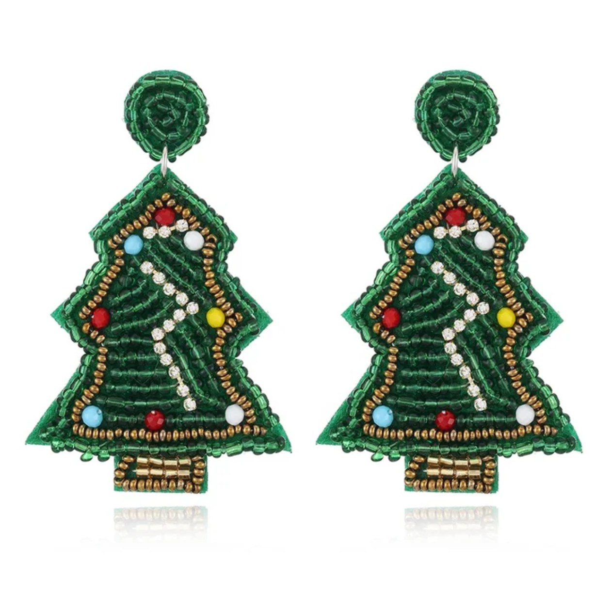 Festive Christmas Tree Earrings