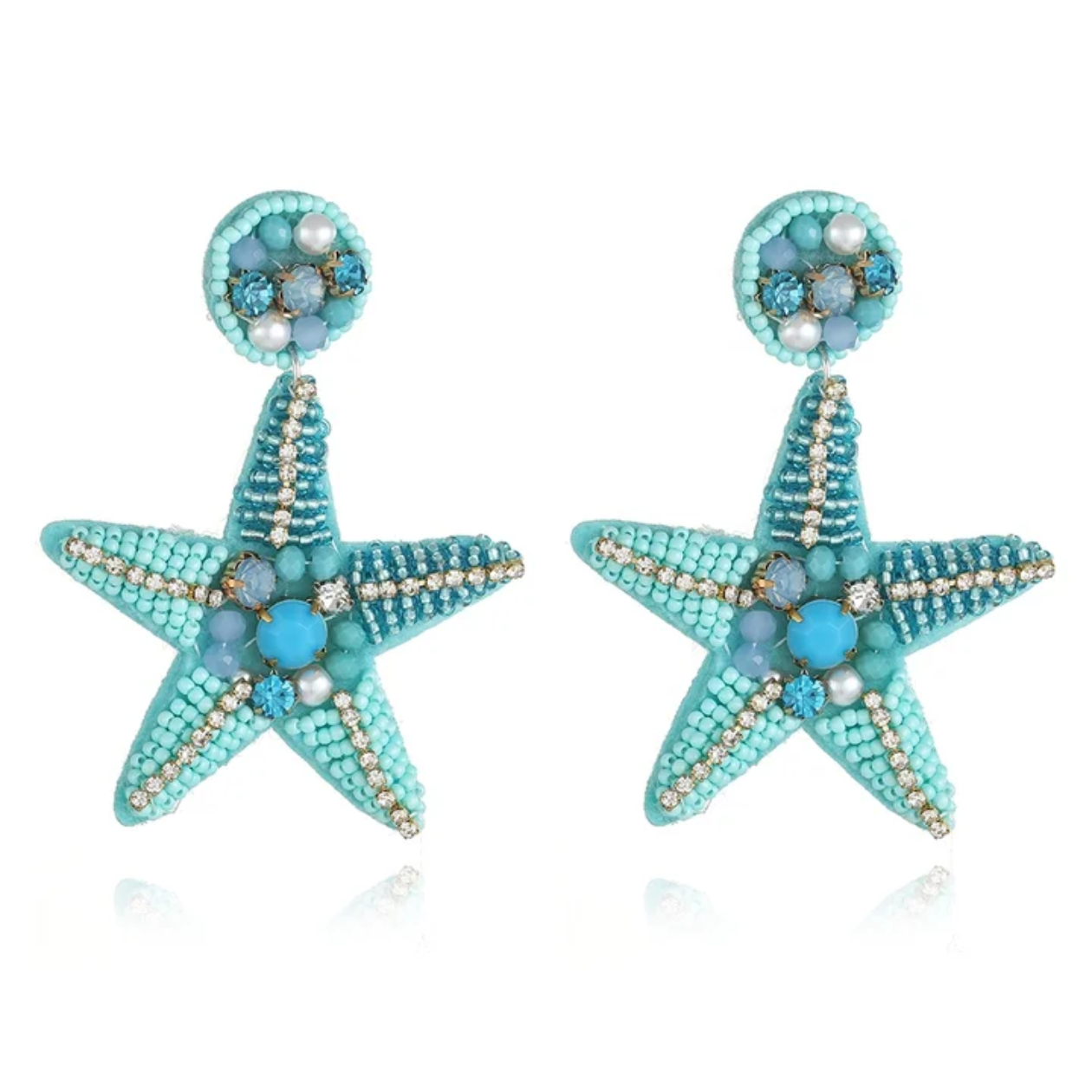 Ocean Star Beaded Earrings