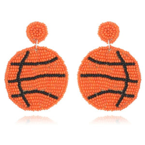 Slam Dunk Basketball Earrings