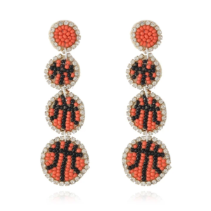 Triple Hoop Basketball Earrings