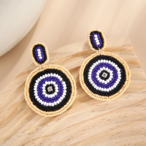 Mystic Mandala Beaded Earrings