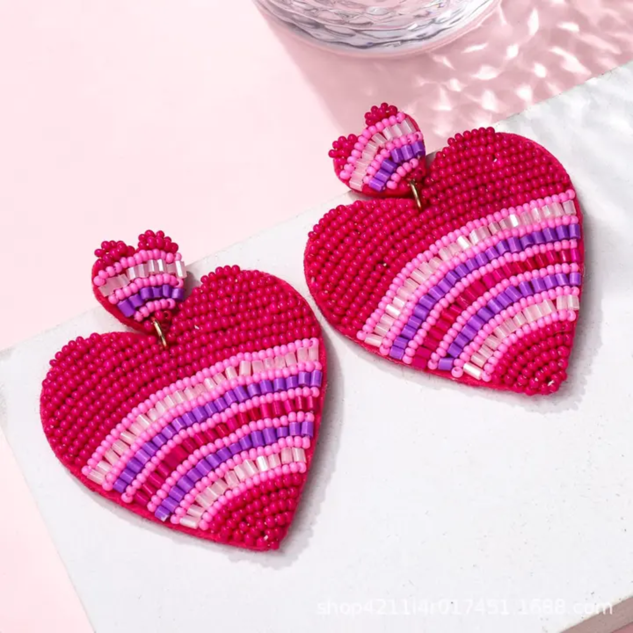 Lush Love Statement Heart Earrings