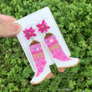 Yeehaw Glam Boots Earrings