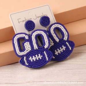 Touchdown Spirit Football Earrings