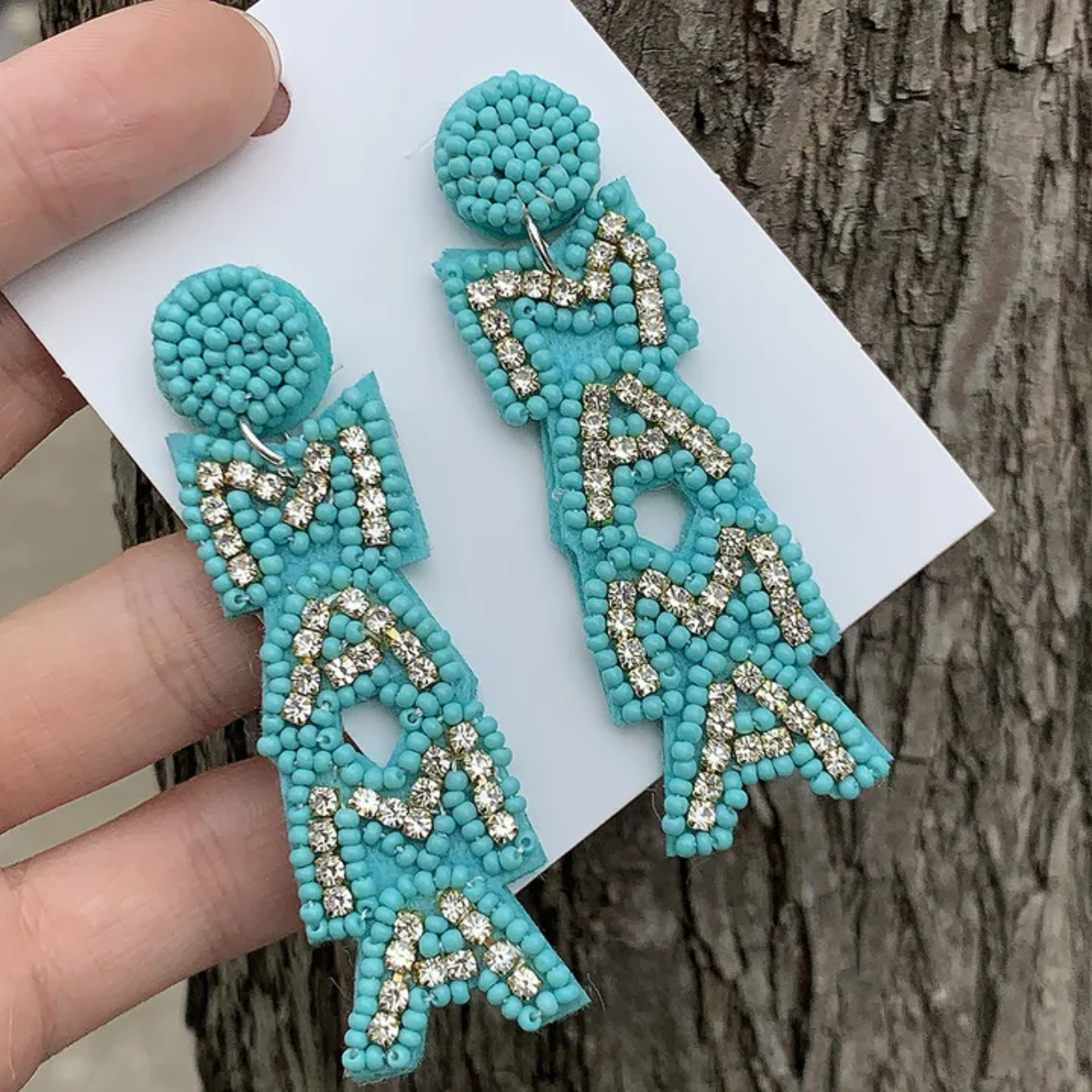 Mama Luxe Beaded Earrings