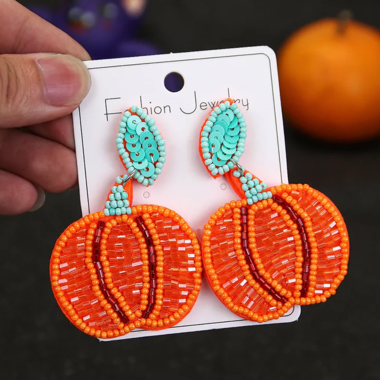 Harvest Pumpkin Earrings