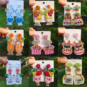 Tropical Bliss Earrings (Cocktail-Inspired)