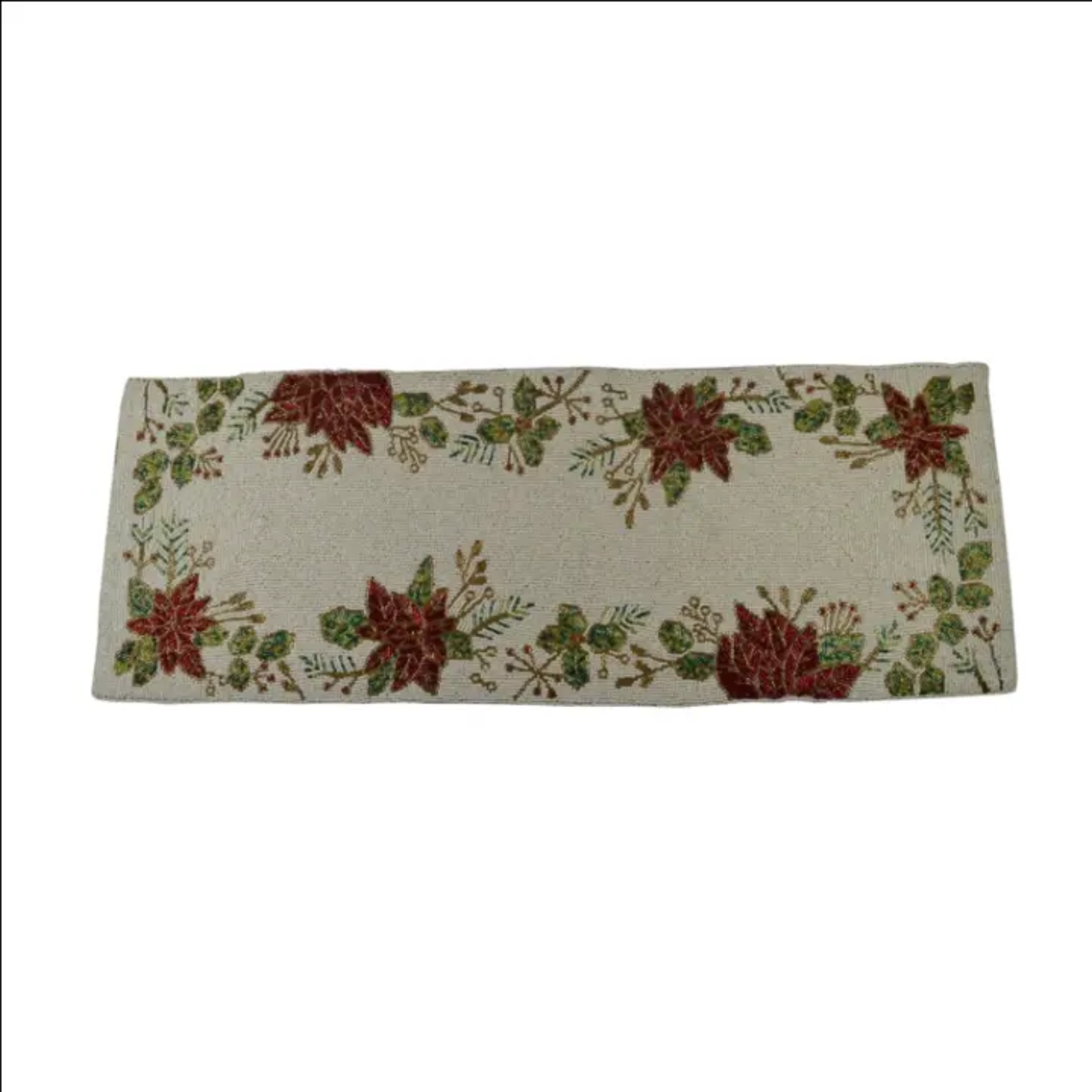 Golden Elegance Beaded Placemat